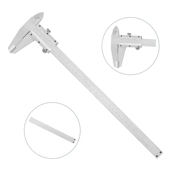 Paquímetro Analógico De Metal Aço Inox 12'' 300 Mm - Eda 7uy
