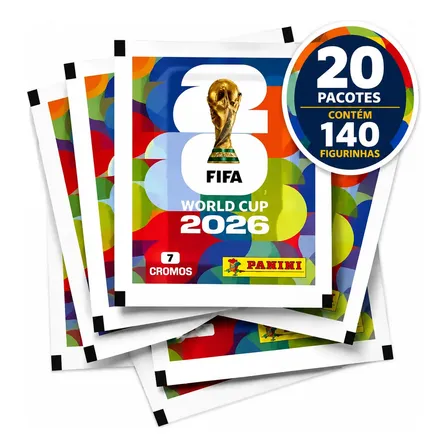 Kit 140 Figurinhas Copa Do Mundo 2026 20 Envelopes Panini Copa Do Mundo De 2026 Copa Do Mundo