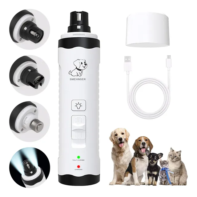 Molinillo Lima Corta Uñas Eléctrico Para Perro Gato Mascotas