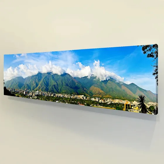 Cuadro En Lienzo Del Avila Caracas Impreso 200 X 50 Cm 