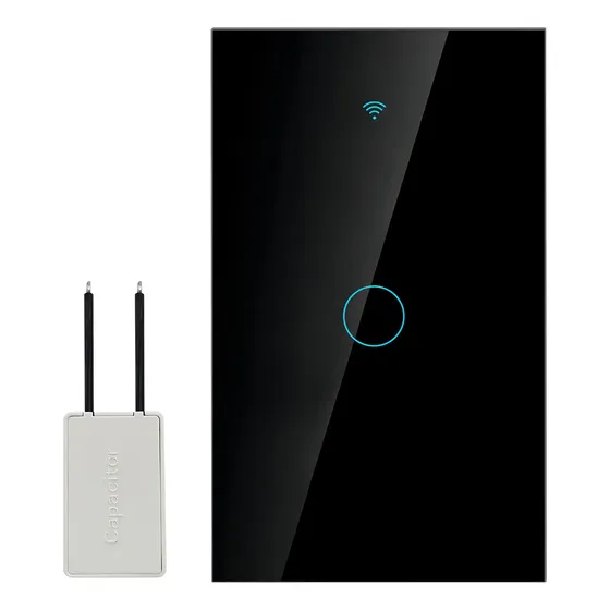 MOYAC Interruptor Inteligente Wi-fi De 1 Vías Negro Sin Neutro