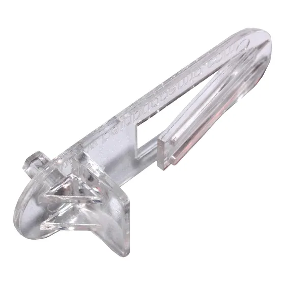 8 Plastic Locking  Clear 1/2  W/ 5mm Peg 3218