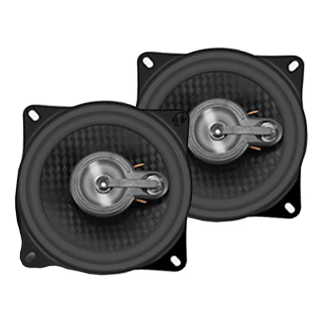 Par Alto Falante 4 Pol Triaxial 220w Musical 110w Rms 4 Ohms Cor Preto