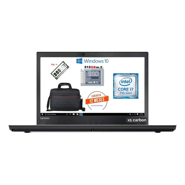 Lenovo Thinkpad X1 Carbon I7 8gb Ram 512gb Ssd 10 Pro