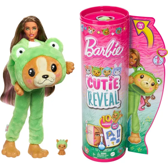 Barbie Cutie Reveal Muñeca Con Disfraz Sorpresas Y Mascota
