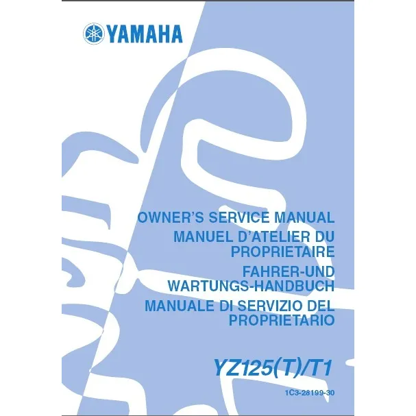 Yamaha Yz125(t)-t1  2004 Manual De Taller Version Papel