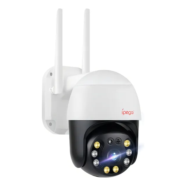Camera Ip Giratória Wifi Externa Speed Dome Zoom Prova Água Cor Branco