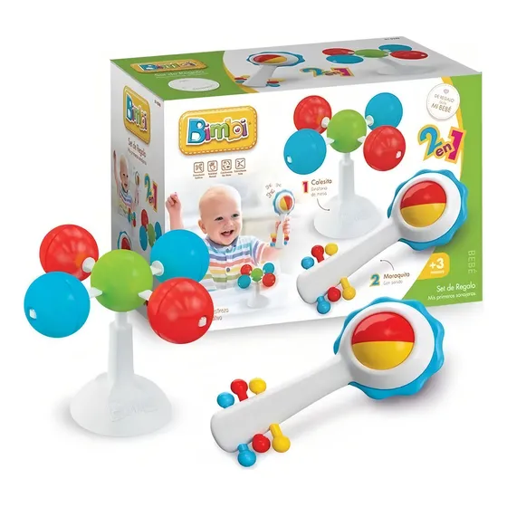Bimbi Juego De Bebes Mis Primeros Sonajeros Color Multicolor