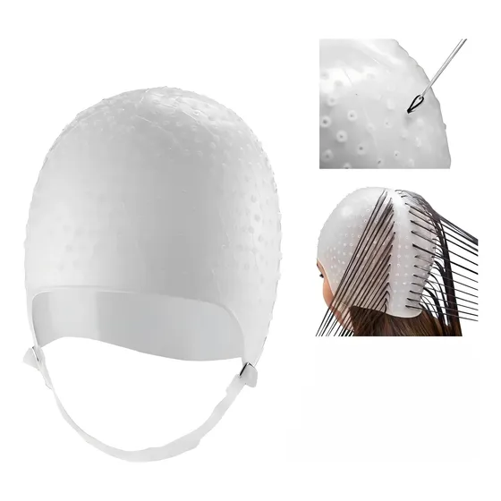 Gorra Para Hacer Tintes Y Mechas De Silicon Reutilizable