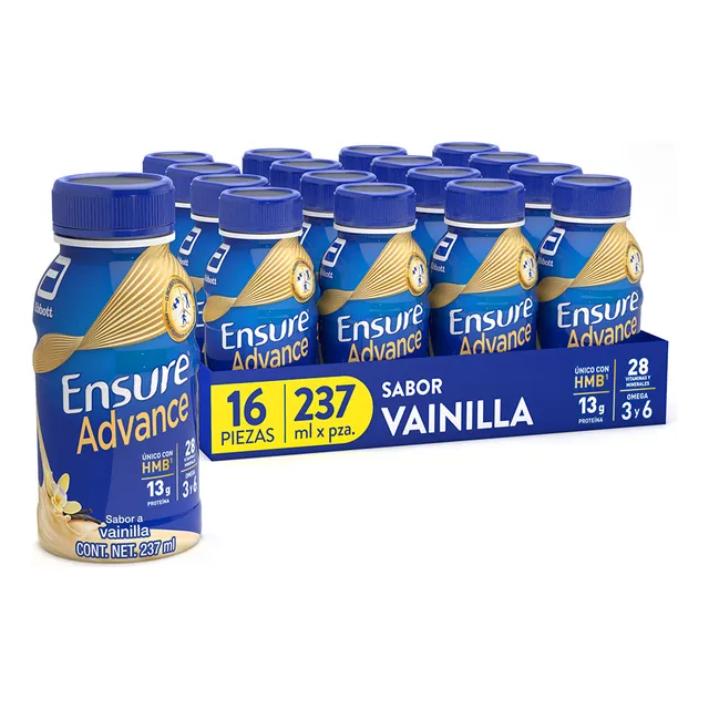 Pack x16 Botellas Advance sabor Vainilla Con Hmb Ensure