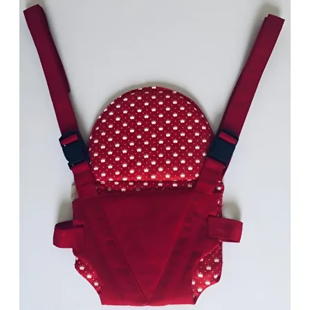 Canguru Para Boneca Infantil Vermelho Kowak Baby Com Tiras Ajustáveis