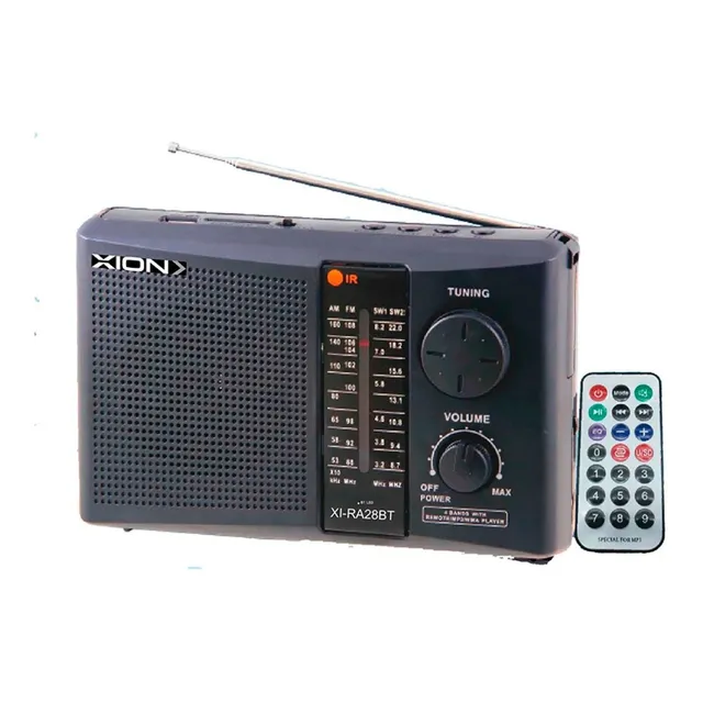 Radio Portatil Xi-ra28bt Xion 7 Bandas Bluetooth Con Control