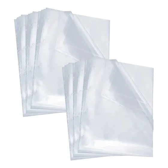 150 Envelope Plástico A4 P Pasta Catálogo Fichário  4 Furos