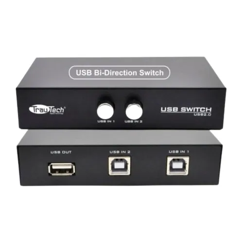 Data Switch Usb 2x1 Para 2 Pc A 1 Impresora Trautech Print