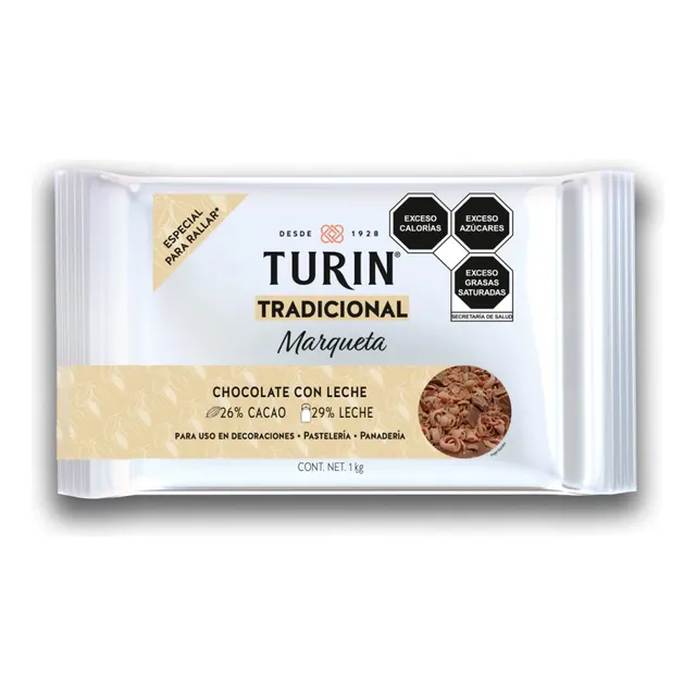Marqueta Chocolate De Leche Turin 1kg
