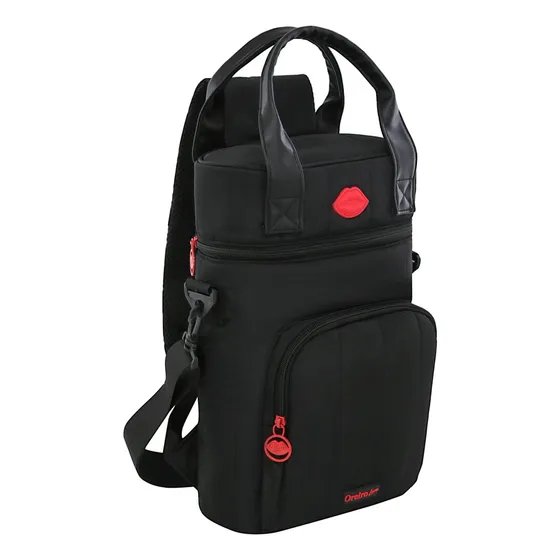 Matera Oreiro Porta Mate Mochila Poliéster Trendy Color Beig Color Negro