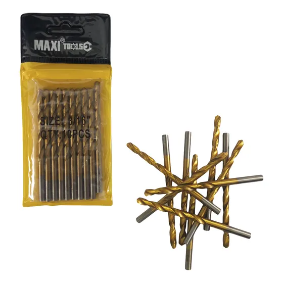 Broca Para Metal 5/32 . Maxitools. Empaque De 10 Unidades