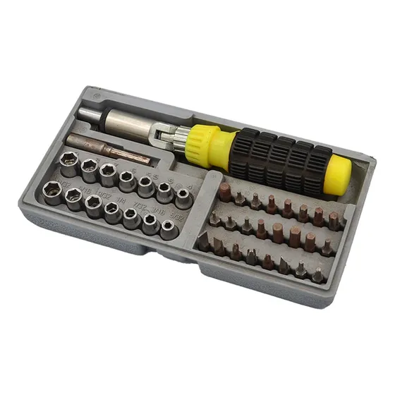 Kit Juego Destornillador Ratchet Dados 41 Piezas