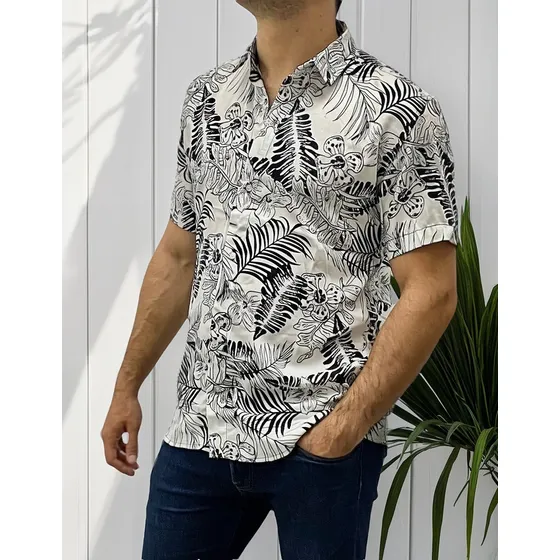 Camisa Hawaiana Fiji Fibrana Hombre