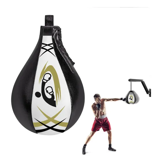 Pera De Boxeo Meng Wei bola de golpe agilidad accesorios de boxeo color negro