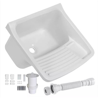 Tanque Plástico Com Sifão Universal 22 Litros Branco Tanque Plástico Com Sifão Universal 22 Litros Branco