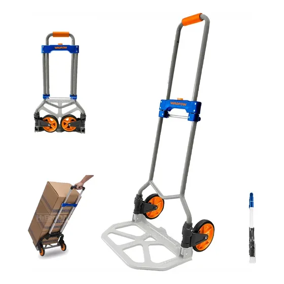 Carro Plegable Carga Paquetes Ruedas 60kg Wadfow *ub