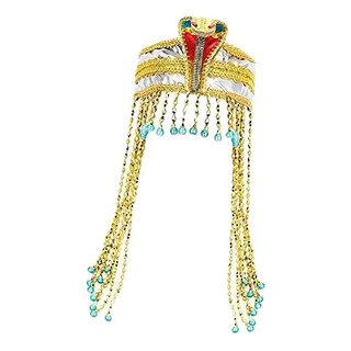 Tocado Egipcio, Diadema Con Cuentas, Corona De Vestir Tocado Egipcio, Diadema Con Cuentas, Corona De Vestir