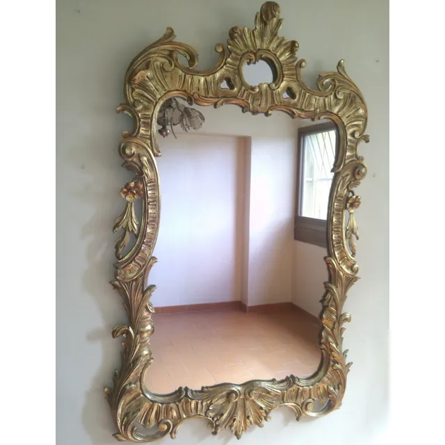 Espejo Antiguo Dorado