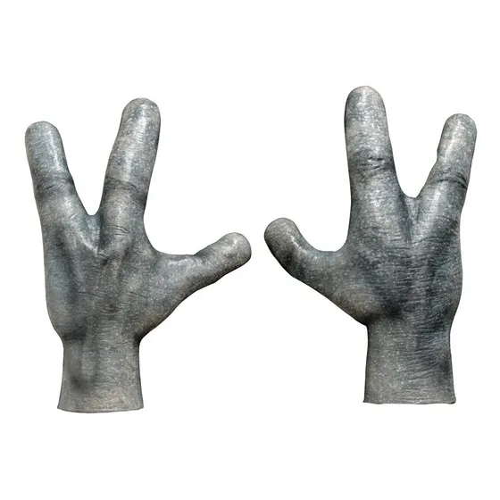 Manos De Látex De Alien, Extraterrestre, Marciano Color Gris