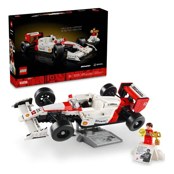 Lego Icons 10330 Mclaren Mp4/4 Y Ayrton Senna 693 Piezas