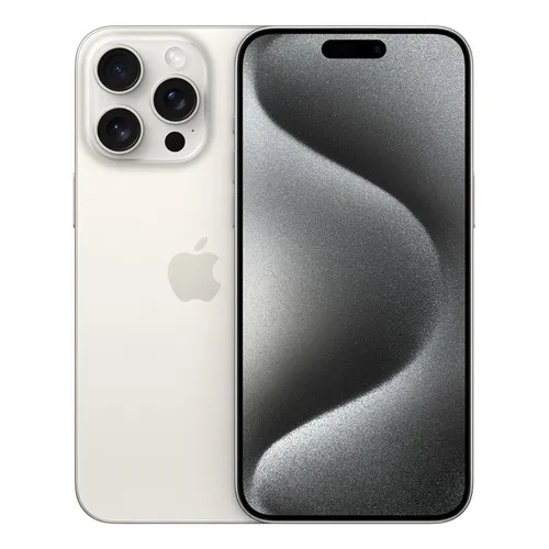 iPhone 15 Pro Max Dual SIM 512 GB titânio branco - Distribuidor Autorizado