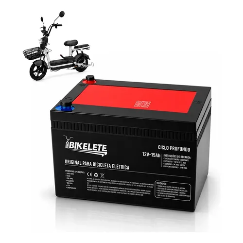 Bateria Bike Elétrica Scooter Patinete 15ah 12v 6-dzm-15