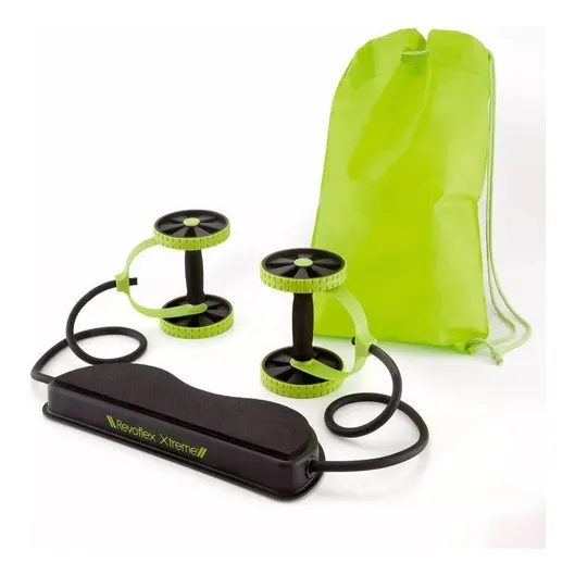 Aparato abdominal para ejercicios con ruedas elásticas Revoflex Xtreme