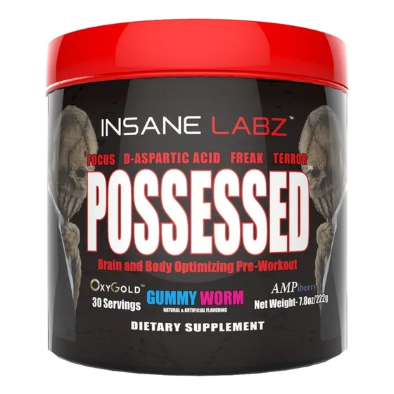 Possessed Insane Labz Pre Entreno 30 Servicios Sabor Gummy Worm