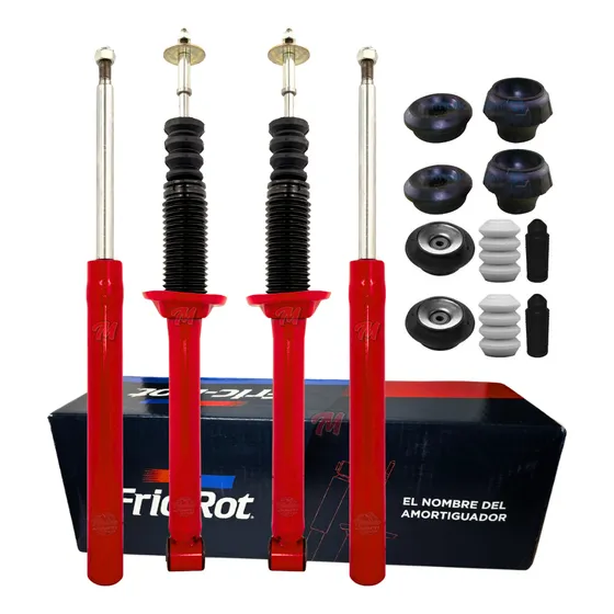 Kit 4 Amortiguadores Fric Rot Gol Power Cazoletas Traseras