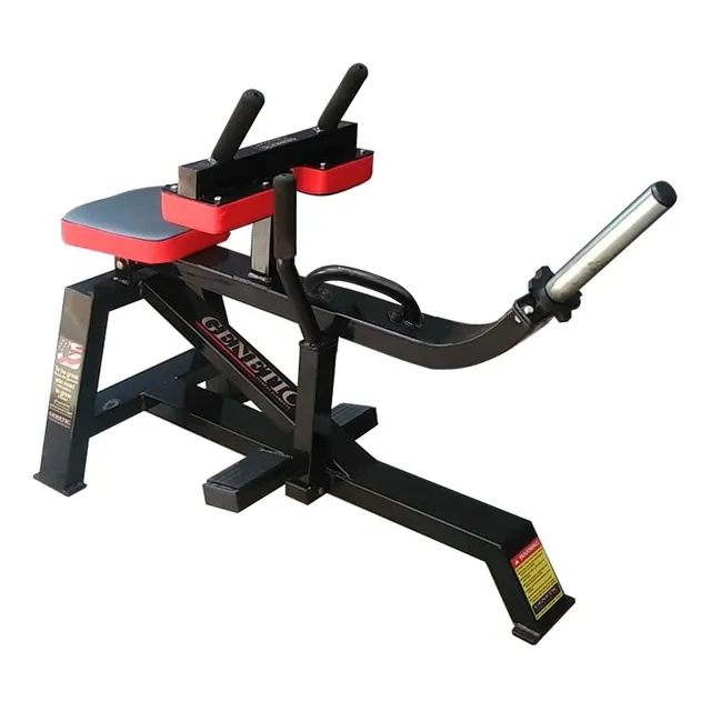 Maquina Pantorrillera Sentado A Discos P/ Gimnasios Genetic