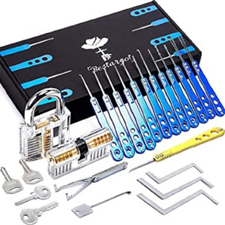 Kit De Ganzuas 25pz Profesionales Con Candados De Practica Kit De Ganzuas 25pz Profesionales Con Candados De Practica
