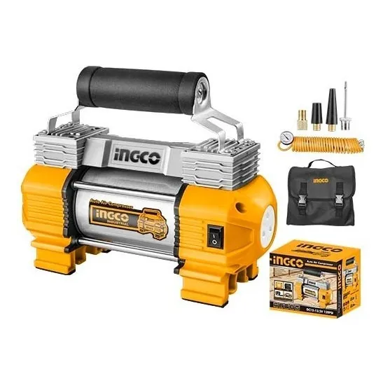 Compresor Automotriz 18a 120psi 12v Ingco  Aac2508