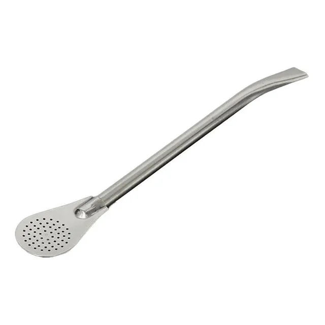 1 Bombilla Bombillas En Acero Yerba Mate Té 12.5 Cms Largo