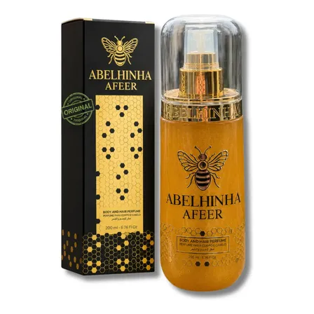 Body Splash Perfume Abelhinha Atheeri Afeer Body and Hair Spray Corporal E Capilar 200ml Árabe Sensação Feminina Bbb