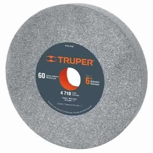 Piedra Esmeril Oxido De Aluminio 6x3/4x1  Grano 60 Truper