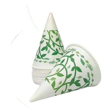 Vasos Cónicos De Papel 4 Onzas 35*150 Selva Por Caja