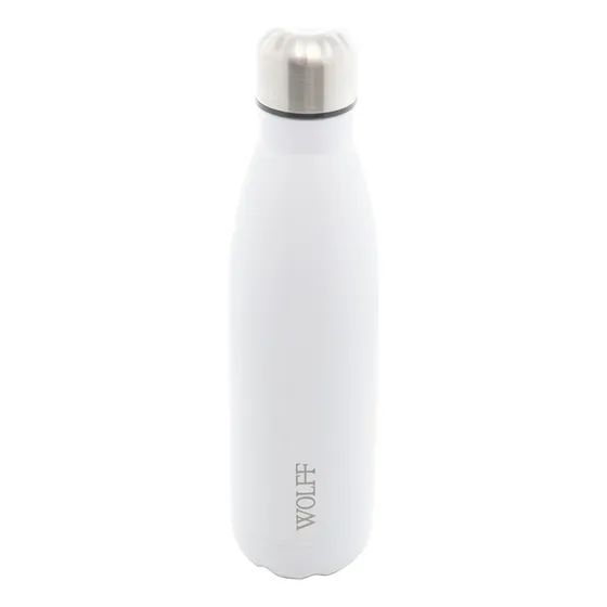 Garrafa Térmica Wolff Ice De Aço Inox Parede Dupla Branca