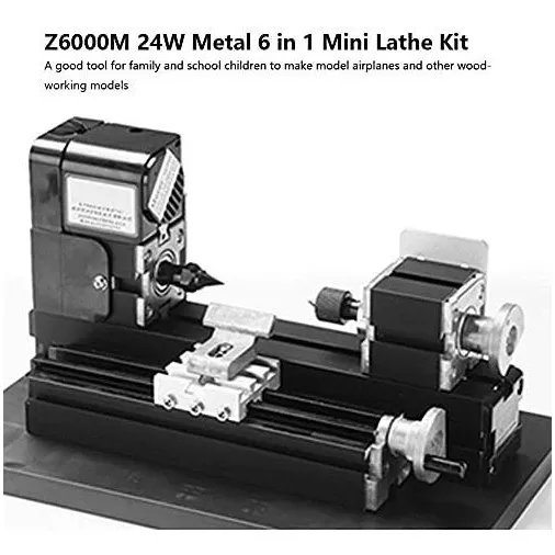 Mini Torno Rpm Maquina Sierra Madera Metal Fresadora Kit