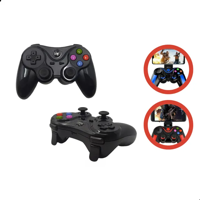 Controle Gamer P/ Celular Com Joystick Bluetooth Android Ios