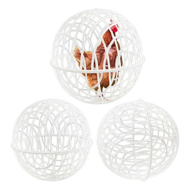 3pcs Jaula Móvil De Esférica Para Gallinas Y Conejos