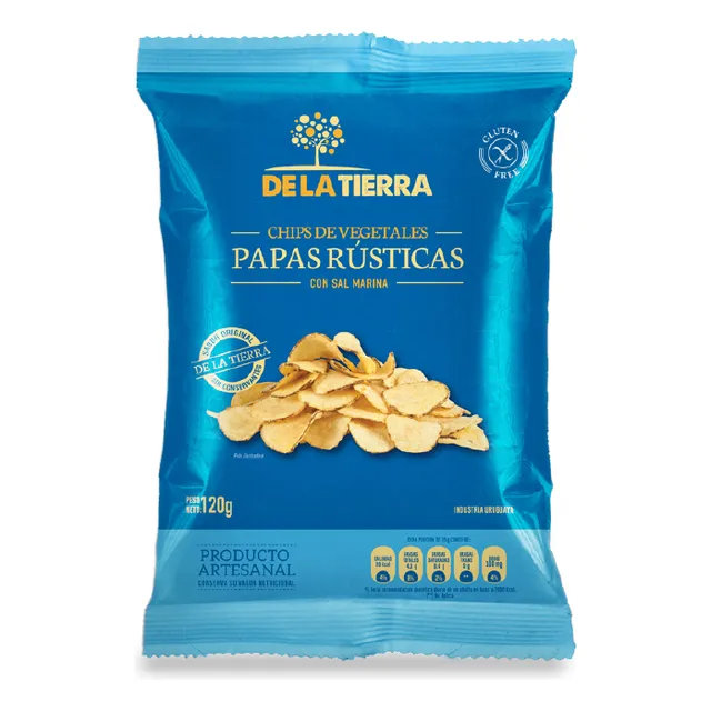 Chips De Veget. Papas Rusticas De La Tierra 120 Grs