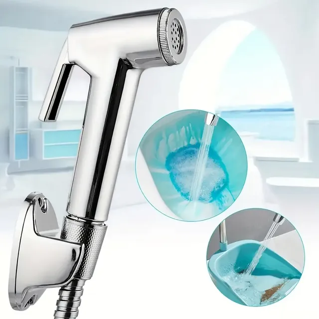 Ducha Higiênica Luxo 100% Metal Completa De Volta