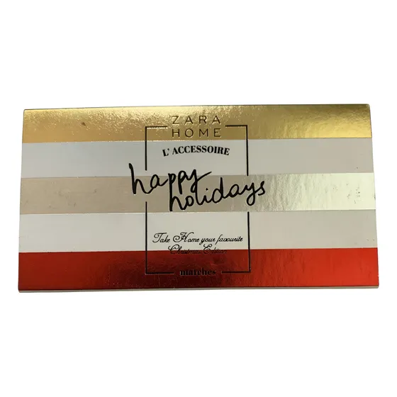 Fosforos De Madera Zara Home Negros Con Punta Blanca Holiday