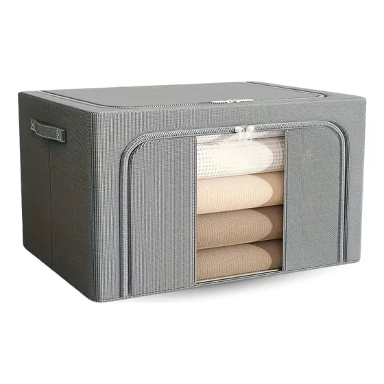 Organizador Ropa Con Estructura Metálica Apilable 22 Lts ©